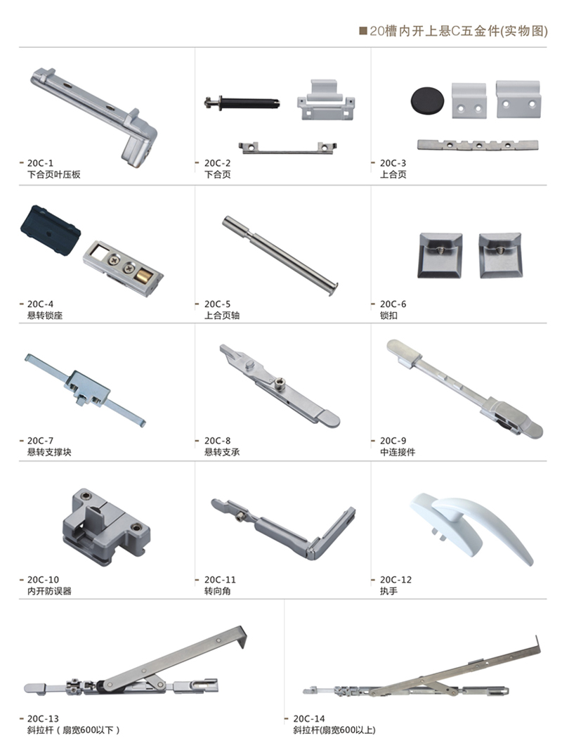 20槽内开上悬C五金件（实物图）